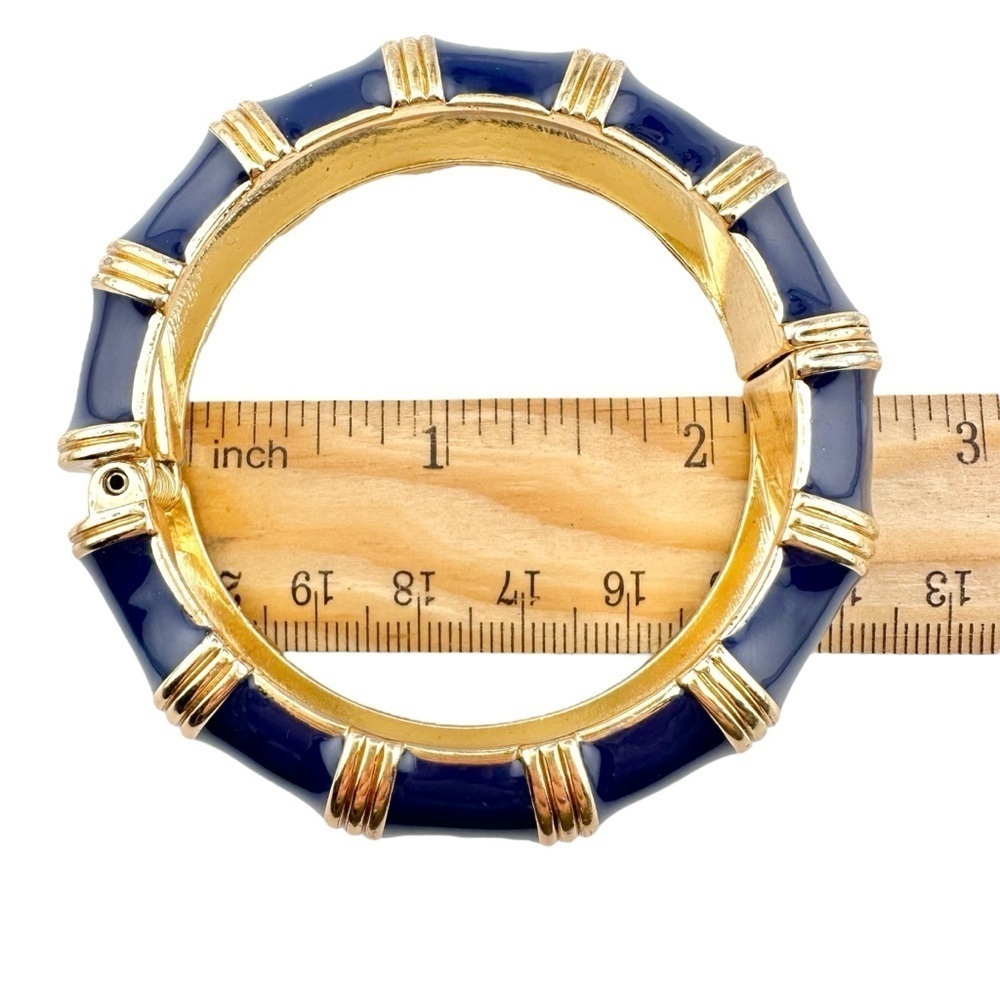 J. Crew Necklace and Bracelet Set in Navy Blue and Gold Tone - Picture 8 of 11